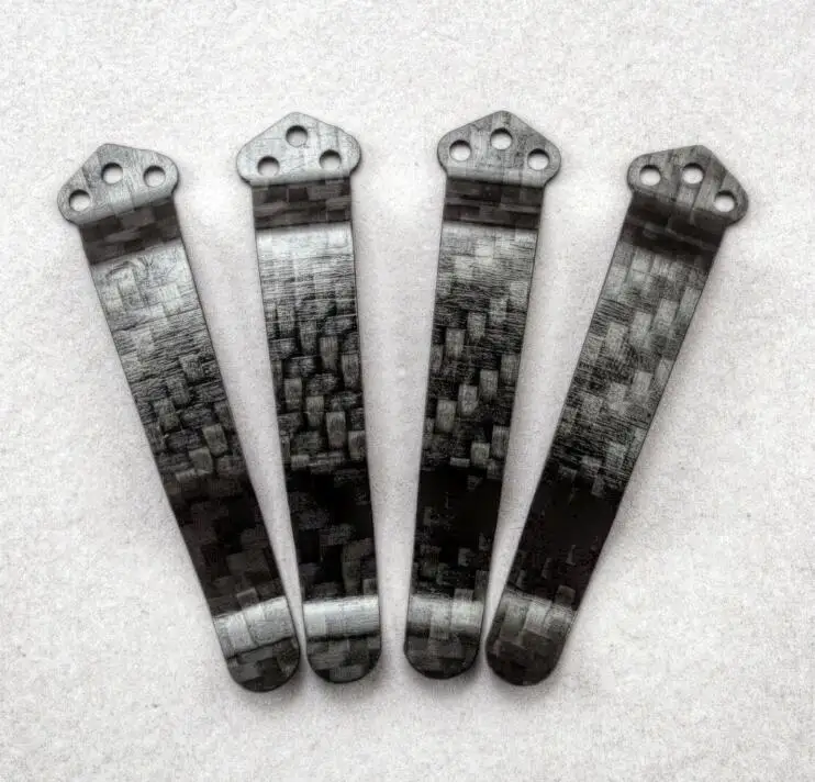 

Carbon Fiber Knife Pocket Clip - Black - 3 Holes Custom Clip For Paramilitary 2