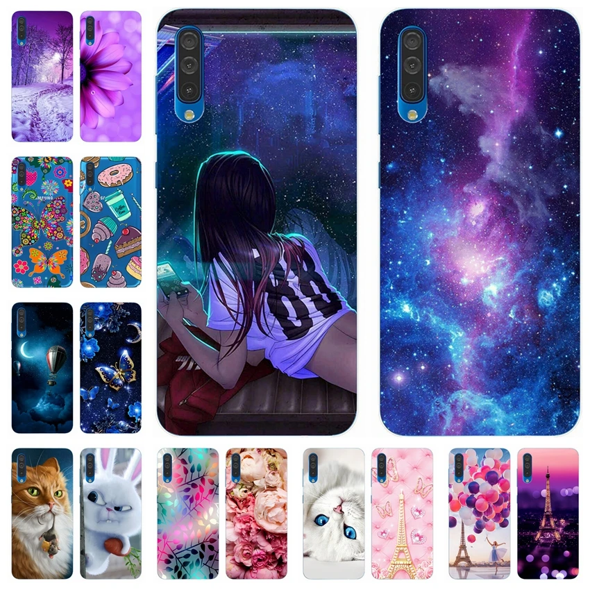 

Tpu Case for Samsung Galaxy A50 6.4" Soft Silicone Case on Galaxy A50 Coque For Samsung A 50 505 A505F Back Cover Bumper