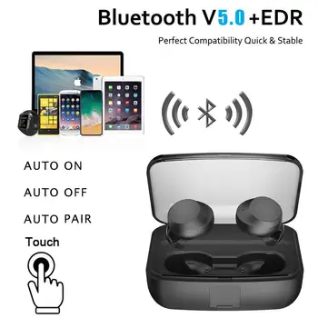 

Waterproof Wireless Earphone bluetooth5.0 Touch Control Headset Mini in-ear Earbuds For iPhone XS Max D25
