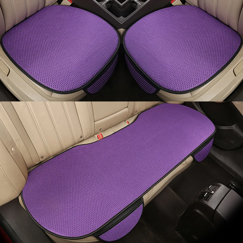 

KKYSYELVA Easy Install Car Seat Cushion Cover Universal Auto Front Back Seat Covers Car Chair Mat Pad Interior Accessories