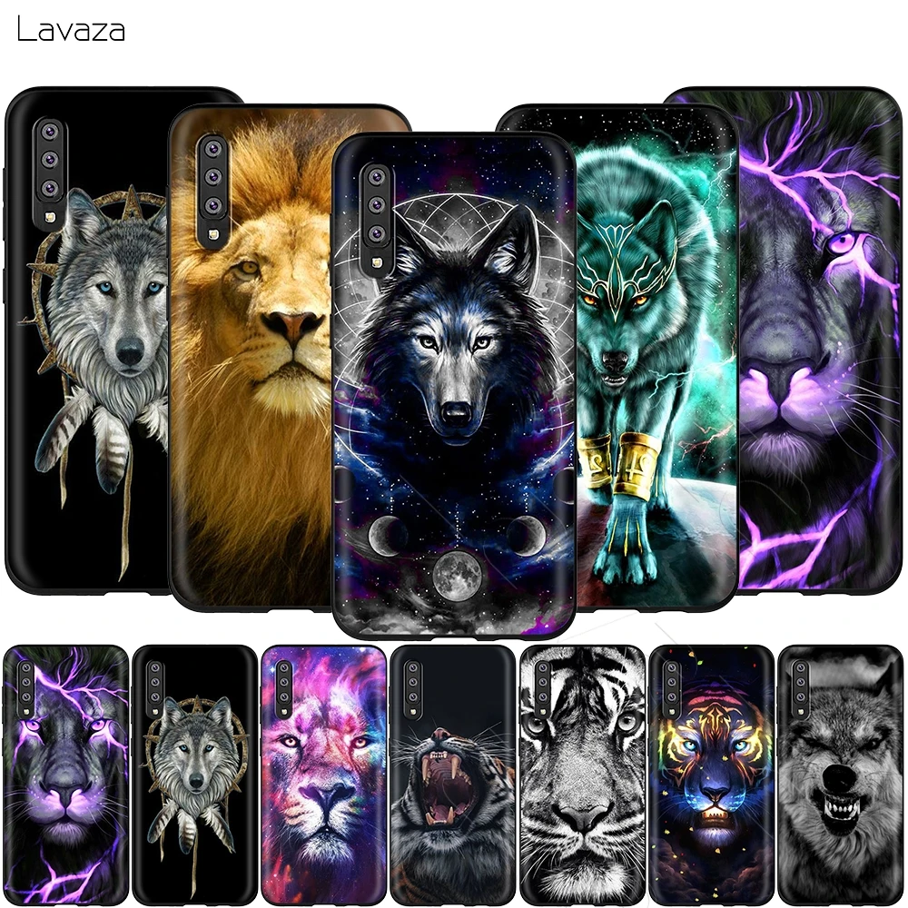 Lavaza абстрактный животного Лев Волк тигр чехол для Samsung Галактики S6 S7 край J6 S8 S9 S10