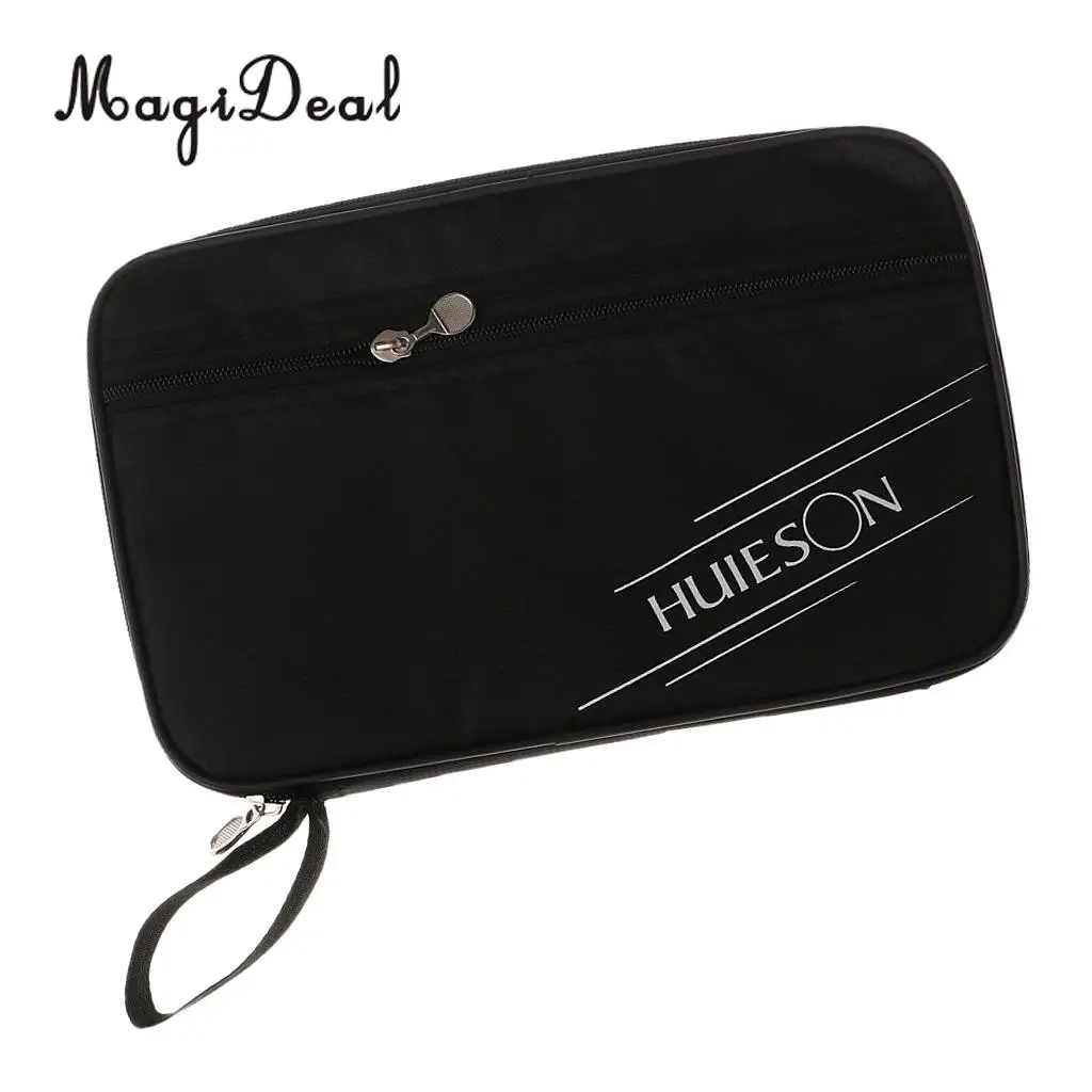 MagiDeal Portable Table Tennis Racket Case Cover Pingpong Paddle Bag with Zipper