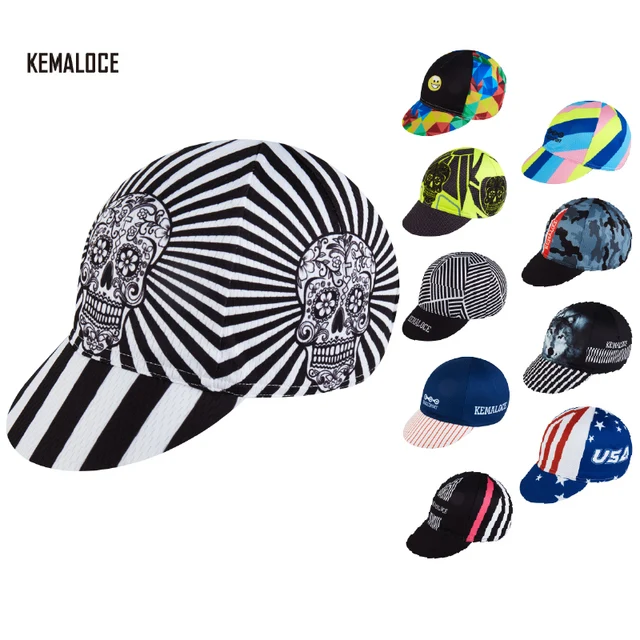 US $4.75 2019 White Coolmax Pro Team Breathable Summer Skull Cycling Cap Road Men Bicycle Cap Gorra Ciclismo