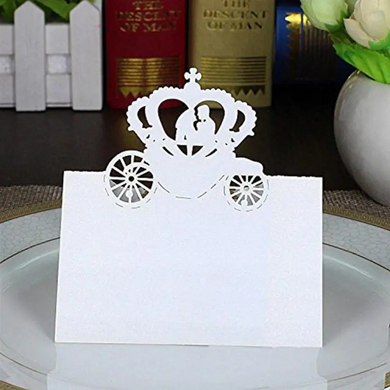 50pcs Lovers Place Name Card Invitation Card Table Name Card Wedding Party Table Decoration