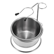 2 в 1 из нержавеющей стали Мужская бритвенная сухая или влажная чашка держатель для бритья набор мужская пена для бритья чаша подставка для бритья очиститель для лица инструмент