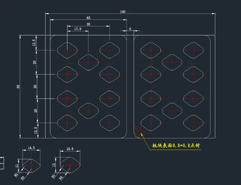 

10 holes Blister sheet for diamond pill. 1000 pcs Blister Packing Sheet for 14*5*11mm Tablets