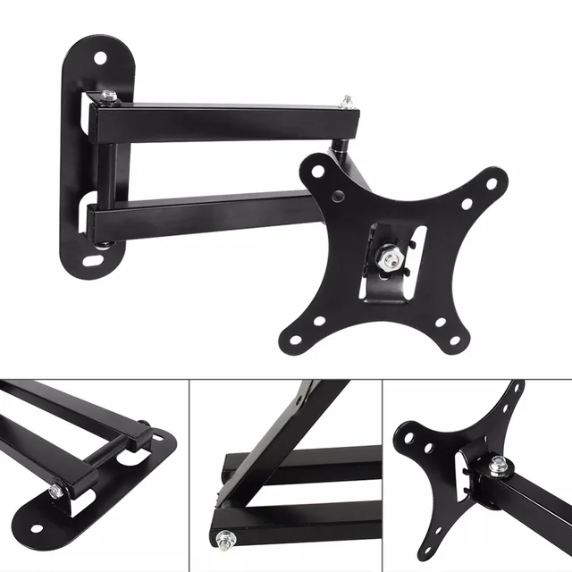 10-26 LCD LED TV PC Monitor Wall Mount Bracket Corner Tilt Swivel Holder VESA 75 100 Tilt Swivel TV Wall Mount Wholesale
