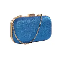 kai yunon Fashion Women Clutch Box Evening Party Glitter Chain Hand Bags Walletf Aug 22