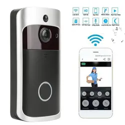 Видео дверной звонок умный беспроводной WiFi охранный звонок на двери визуальная запись домашний монитор переговорное устройство с режимом
