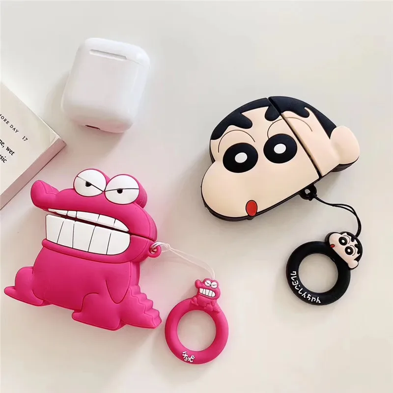 

Silicone Case for AirPods Cute Bluetooth Earphone Case for Apple Airpods 2 Cartoon Protective Cover Luxury 3D Design dinosaur