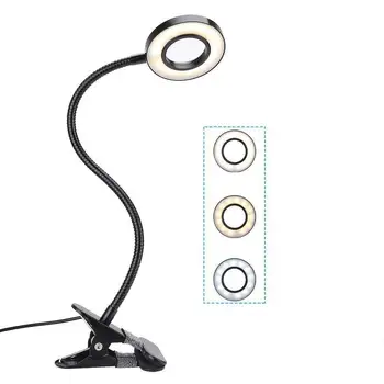 

Clip Light LED Desk Lamp USB Metal On/Off Switch Two /Three Level Color Change Table Lamp For Living Room Bedroom Desktops Light