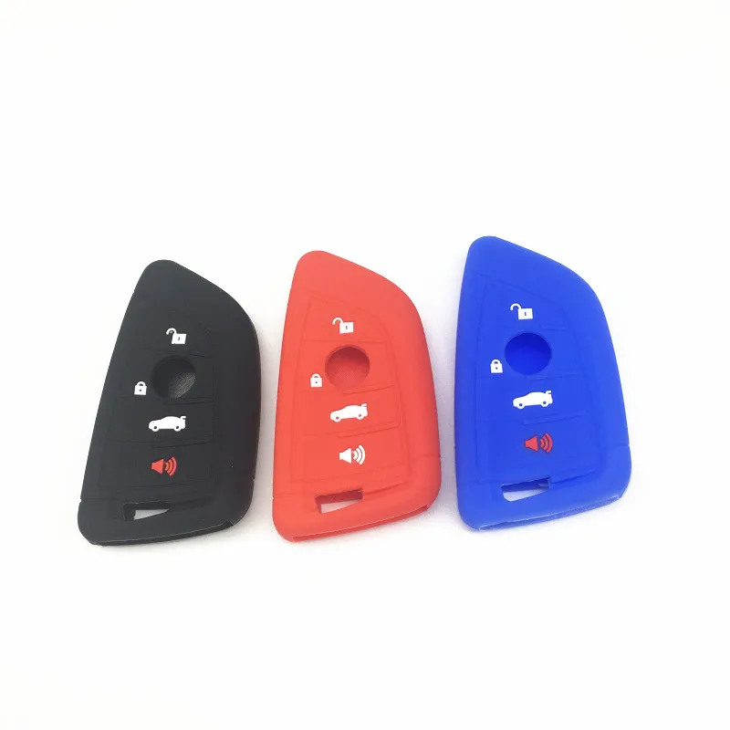 

4 Buttons Silicone Key Case Cover Fob Case Shell For BMW X1 F48 X3 X4 X5 X6 2016 2017