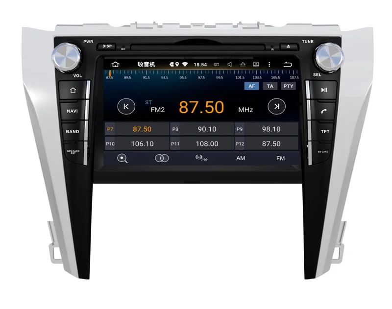 Sale Two din car dvd player android 9.0 for toyota camry 2015 2016 car audio autoradio stereo head uint 8core 4G RAM 32G ROM wifi 8