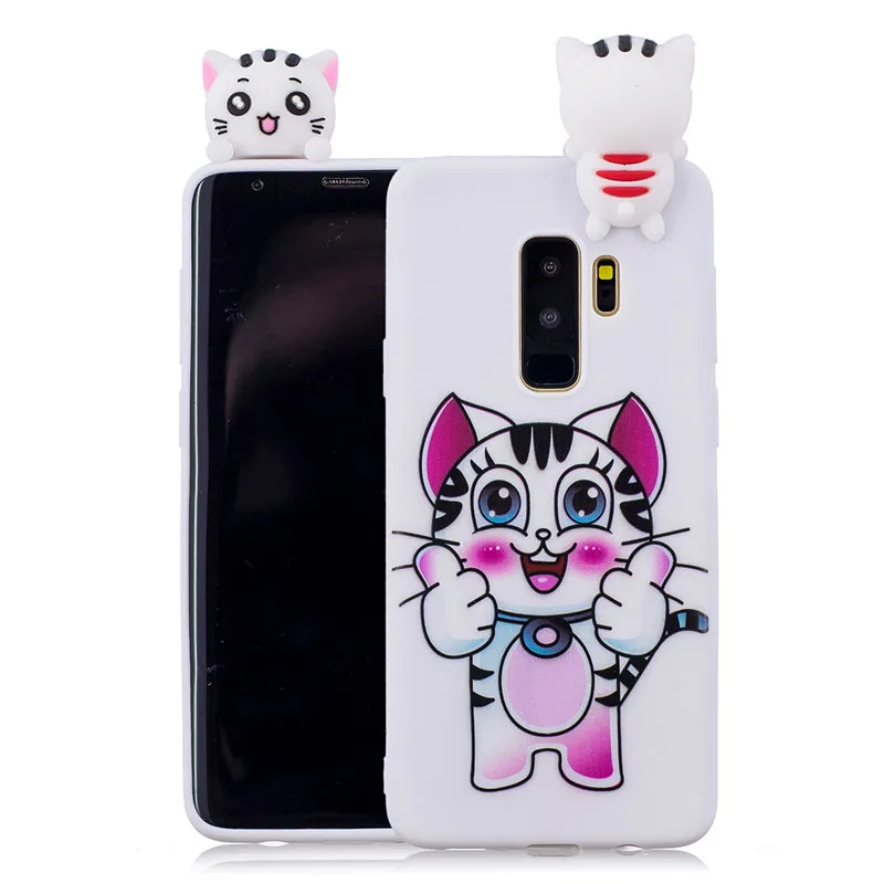 samsung cases cute Phone Case on for Samsung Galaxy S9 Plus S6 S7 Edge S8 Plus Note 8 9 S10 Plus Cover Fundas 3D Dolls Toys Cartoon Soft TPU Cases kawaii samsung cases Cases For Samsung