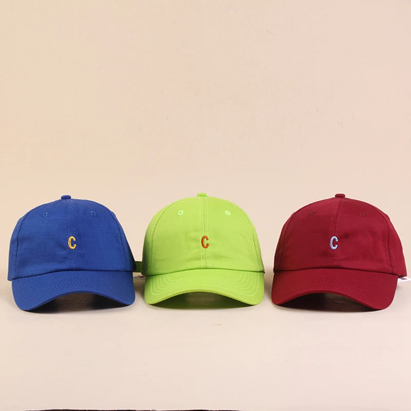 

Women Embroidery Letter C Hip-Hop Hat Adjustable Youth Baseball Cap Black Men's Cap Leisure Snapback Sun Hats