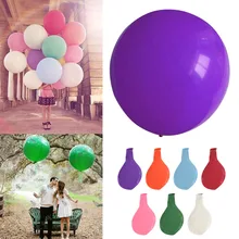 1Pc Colorful Blow Up 36 inch Balloon Round Ballon Wedding Decorations Party mariage Decor Big Inflatable White Balloons