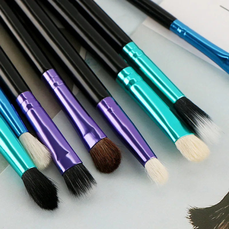 

CORATED 14pcs color aluminum tube goat hair brushes animal wool brush rod make up brushes pinceaux maquillage pincel maquiagem
