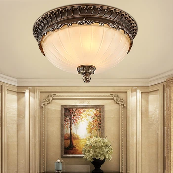 

Vintage Europe Led Ceiling Lights Living room Ceiling Lamp Bedroom Lamp AC85-265V Restaurant Balcony Hanglamp Surface mount