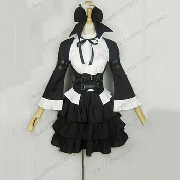 

Best Fairy Tail Erza Scarlet Maid Suits Black Lolita Suit Dress Cosplay Costume Women Halloween Lolita Maid Erza Scarlet Costume