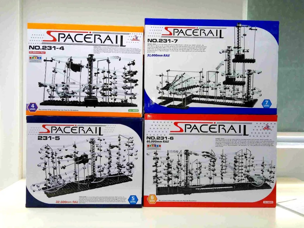 Уровень 6 (231-6) космический рельс, набор «Американские горки» высокого класса DIY игрушки Spacerail умные игрушки строительные блоки