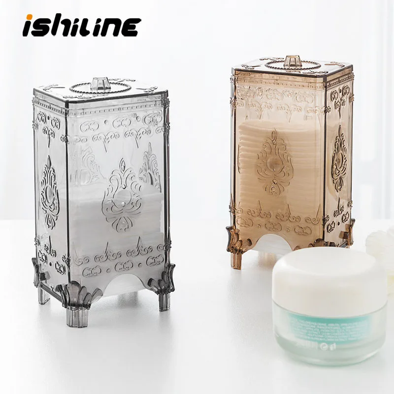 

Makeup Cotton Pad Storage Box Acrylic Cotton Swab Box Q-tip Organizer Cosmetic Jewelry Container Cotton Pad Holder Candy Jars