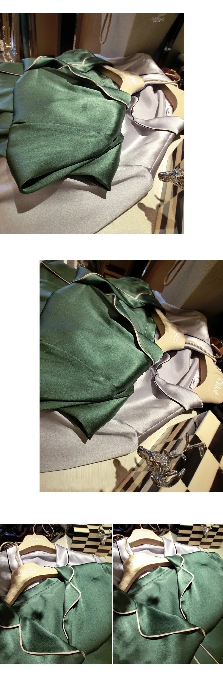 Daeyard Осенняя женская пижама модный Атласный Женский пижамный комплект Шелковая пижама размера плюс пижамный комплект ночнушка 2 предмета домашняя одежда