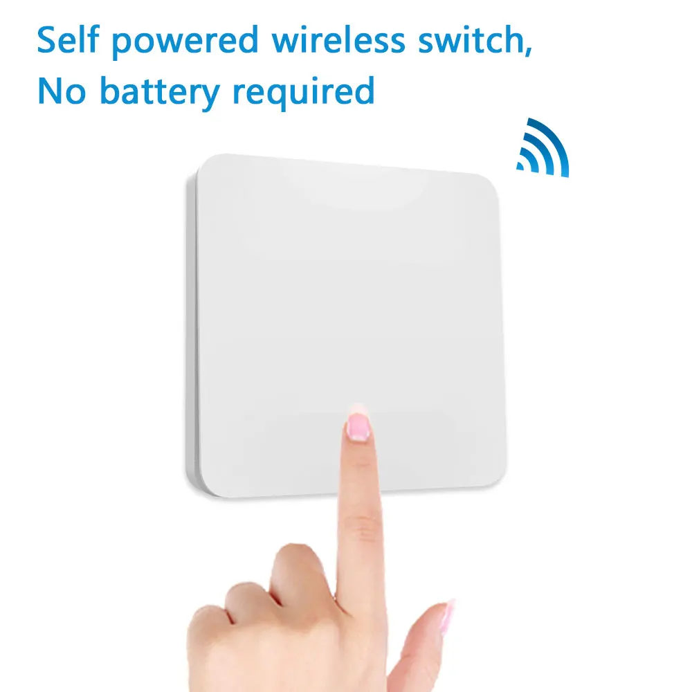 Günstige Einzigen Kinetische Drahtlose Schalter, arbeitet mit Relais Empfänger oder Stecker