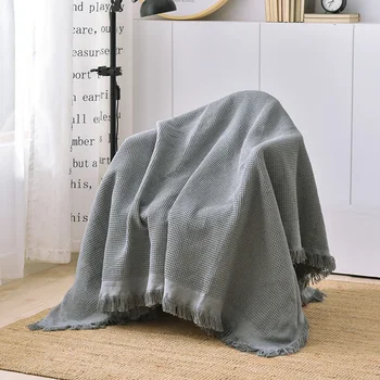 

Cotton thread Sofa Towel Tassel Sofa Cover Throw Blanket Couch Cover Furniture Case Slipcover for Living Room 1/2/3/4 Seat Sofa