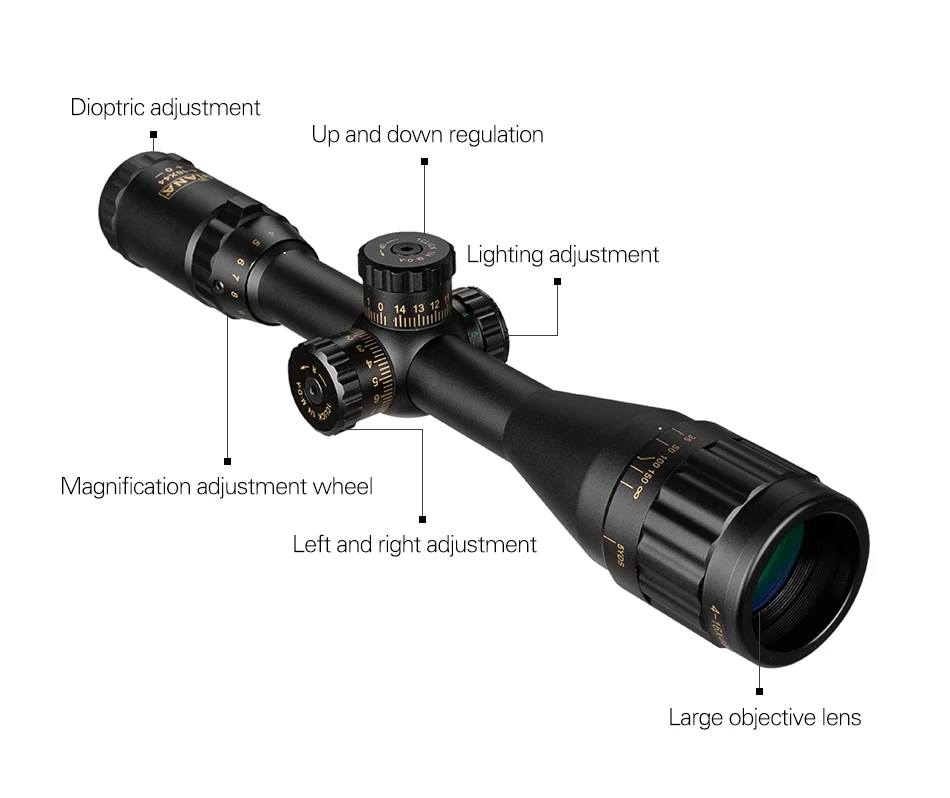 16x44 Tactical Airsoft Rifle Scopes
