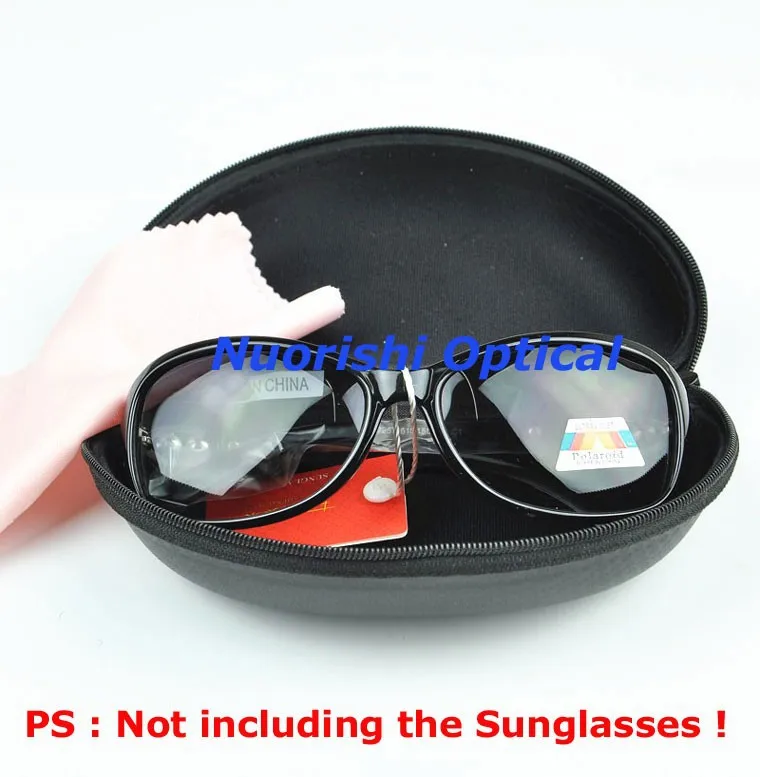10 шт. черные модные солнцезащитные очки с молнией eva коробка ML028