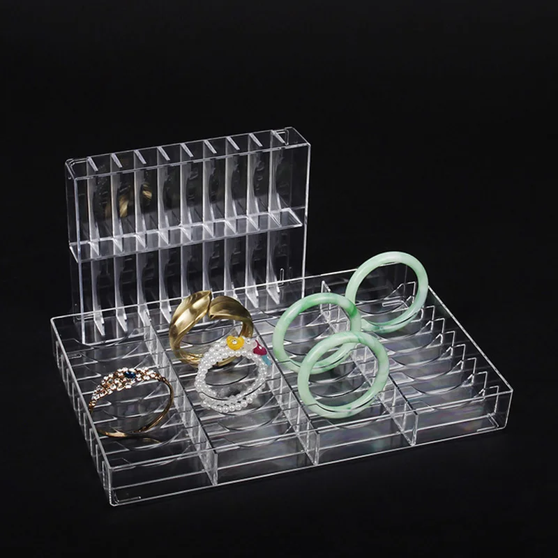 

New Clear Make Up Organizer Acrylic Cosmetic Makeup Bracelet Holder Storage Box Large Cabinet Powder Jewelry Shelf Escritorio