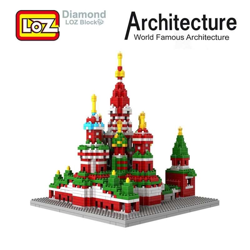 

LOZ Russia ST Saint Basil's Cathedral Model Diamond Building Blocks 1870Pcs For Age 9+ The World Famous Architecture No 9375