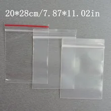 3 вида толщиной 20x28 см самозапечатывающийся молнии Ziplock Пластиковый пакет relosable клип цепь продуктовая упаковка упаковочные мешки 1000 шт