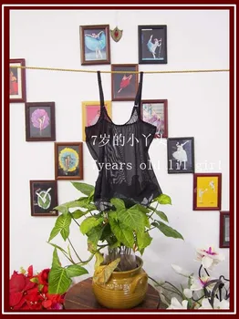 

Transparent thin belly danc vest top C921