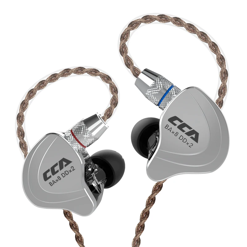 Наушники CCA C10 4BA с 1DD гибридными наушниками Hi Fi DJ Monito спортивные наушники для бега 5
