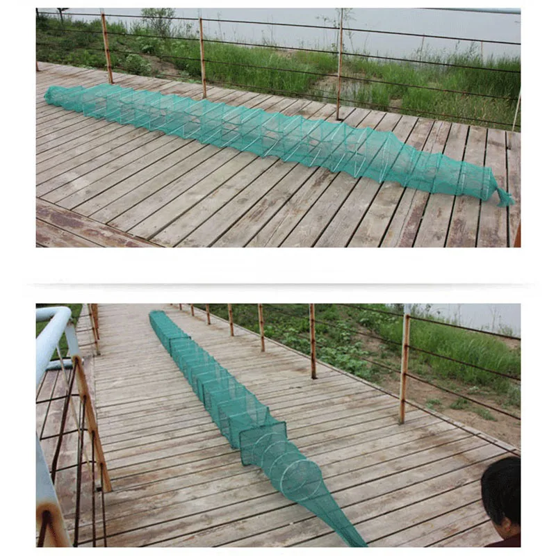 New Shrimp Cage Fishing Net Catcher Trap Foldable Portable For Crab Crayfish Lobster LMH66