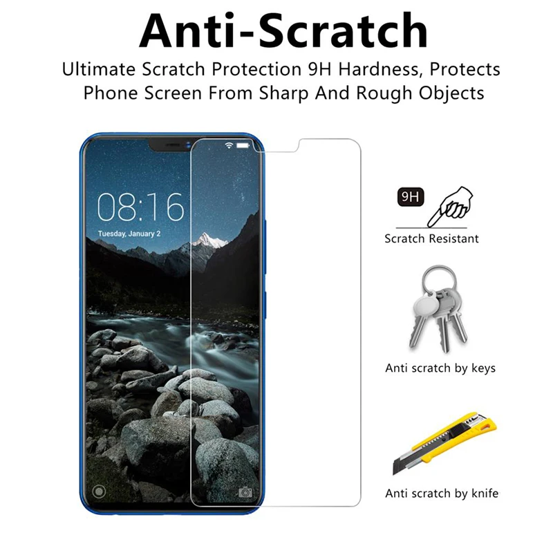 

Wangcangli 2.5D Ultra-thin Anti-fall mobile phone film for VIVO Z1 tempered glass 9H mobile phone screen protector