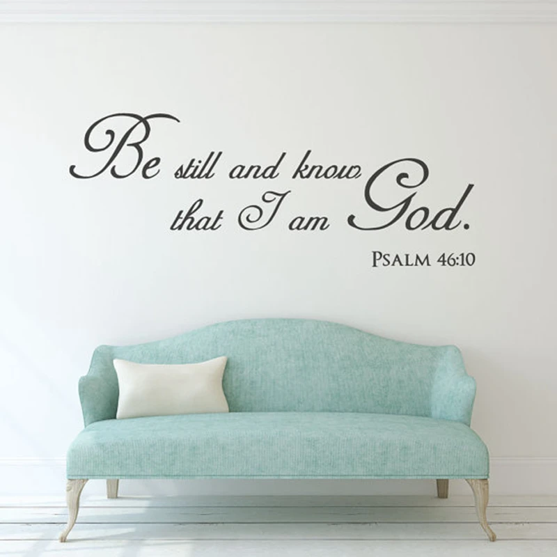 

Christian Home Decor Be Still And Know That I Am God Vinyl Wall Stickers Church Home Decal For Living Room Decoration