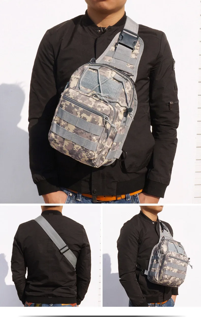 Ainvoev Унисекс Мужская спортивная сумка на плечо Военная походная нагрудная Сумка тактический рюкзак практичная походная поясная сумка