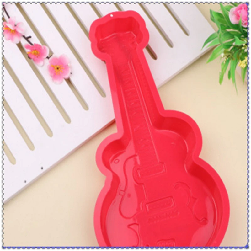 Guitare Electrique En Silicone Moule Pour Gateau Chocolat Savon Gelee Bonbons Glace Cookies Biscuits Ustensiles De Cuisson En Gros Aliexpress