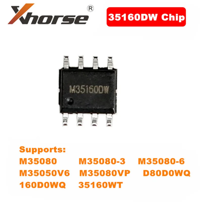 5 шт. чип Xhorse 35160DW отклонение красной точки нет необходимости в симуляторе работа