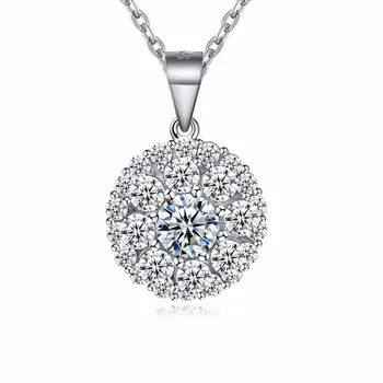 

2019 popular 925 Sterling Silver necklace trembling sonic boom spinning silver necklace to the most fashionable for you PTEN003