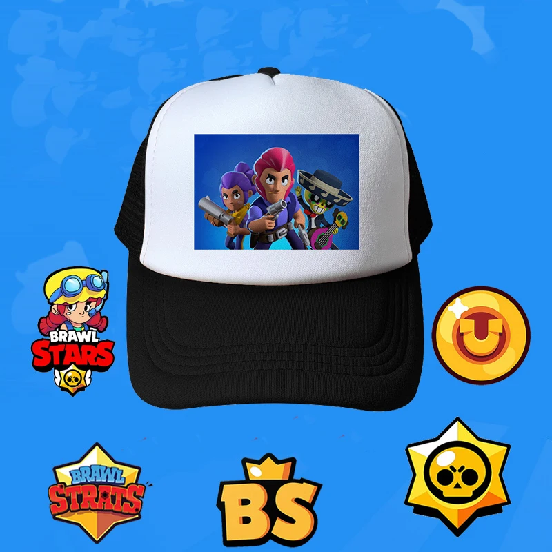 

Brawl Stars Mesh Baseball Cap Women Men kids hats Snapback Cap Dad Hat Summer Bone Adjustable Hip Hop Dad Gorras