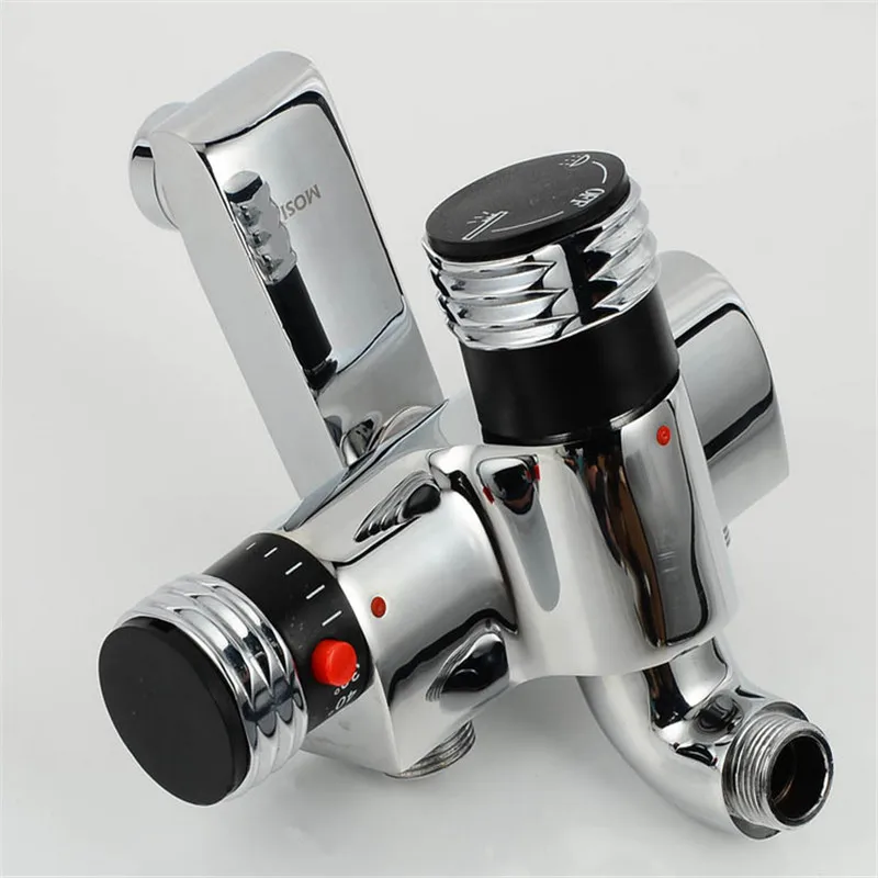

The Constant Temperature Faucet Mix Water Valve Full Copper For Thermostatic Core,Chrome finish thermostatic shower faucet
