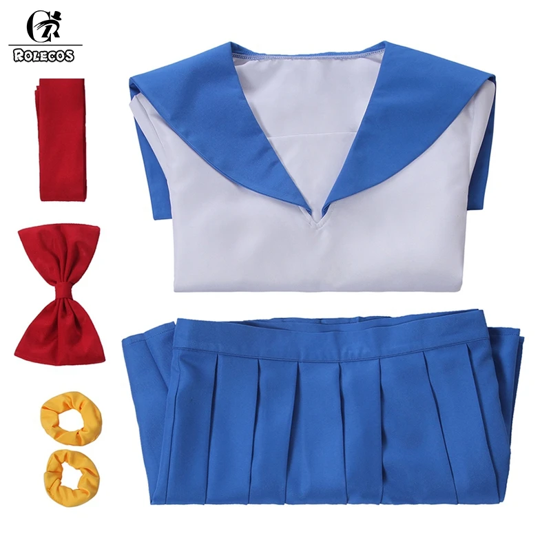 ROLECOS Pop Team Epic Cosplay Costumes for Women - Popuko & Pipimi School Uniform Girl Uniform image 5