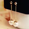 Good Deal Drop-Earrings Simulated Korean-Jewelry Pendientes Pearl Long-Tassel Boucle Gold-Color 1553770435