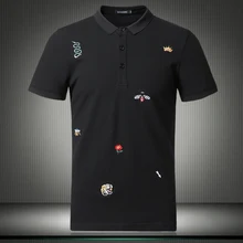 Поло для мужчин, новинка, Топ дизайнер, известный бренд, мужские шорты, повседневные рубашки с цветочным принтом, Большие Размеры M-4XL 5XL 81852