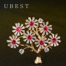 New Fashion Big Tree Brooches Zircon Jewelry Natural Stone Brooch For Women Pins Wedding Party New Fashion Big Tree Brooches Zircon Jewelry Natural Stone Brooch For Women Pins Wedding Party