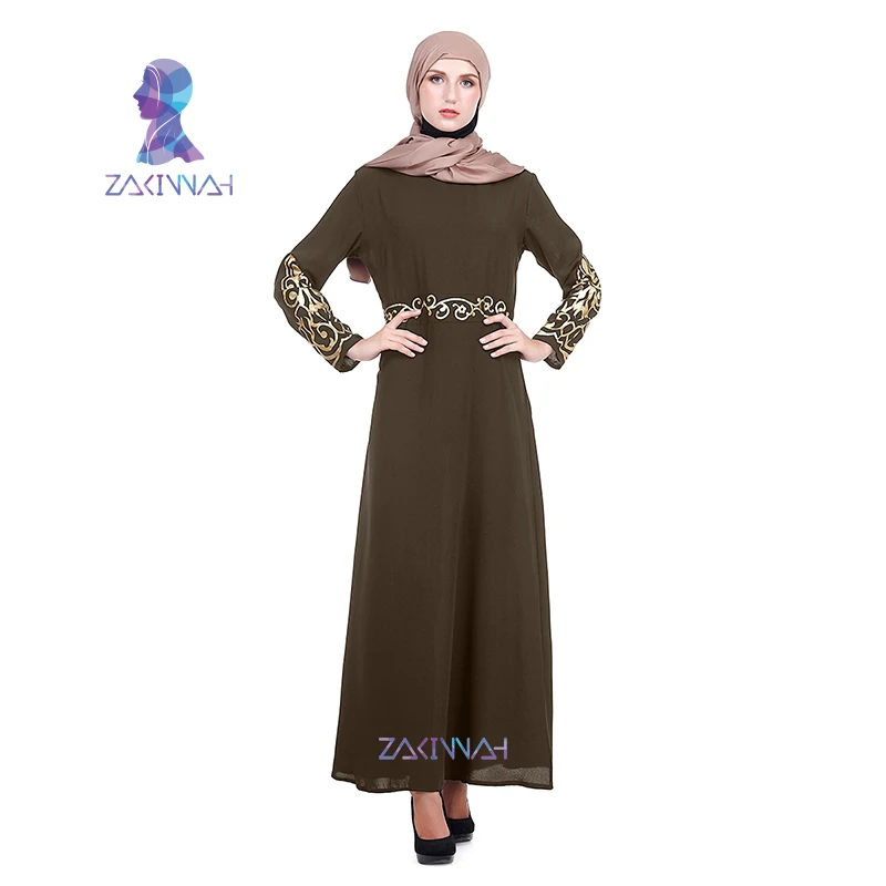 Женское длинное платье ZK004 Zakiyyah мусульманское на Ближнем Востоке
