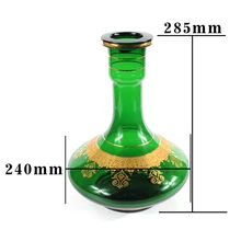 ADMY Роскошные алюминиевые стеклянные бутылки водопровод Турция кальян chicha Sheesha аксессуары